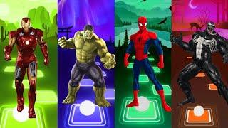 Marvel Venom Cartoon  Ironman  Spiderman  Hulk Who Is Stronger ⁉️