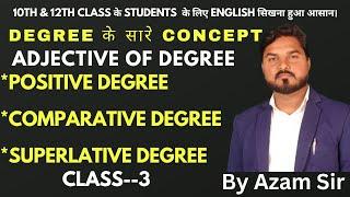 ADJECTIVE OF DEGREE || PRACTICE 12TH CLASS ||  DEGREE PRACTICE 12TH  class ||  POSITIVE DEGREE ||