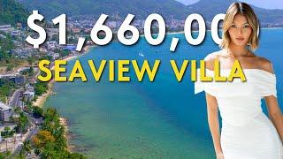 Touring a $1.6M THAI-Style sea view VILLA in PATONG BAY, PHUKET