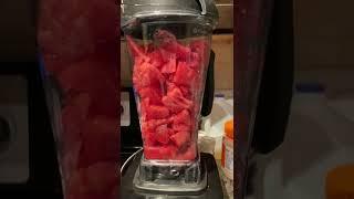 Making Fresh Watermelon Juice 