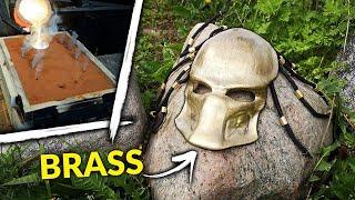 Metal Foundry at Home: Casting a BRASS Predator Mask