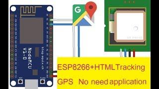 ESP8266 + GPS+realtime tracking+HTML
