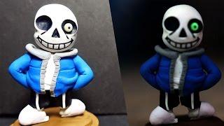 How to Make Sans Undertale Game Figure Polymer Clay Tutorial