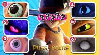 Guess Character By Their Eyes?|Netflix Puss In Boots Quiz, Shrek 5 Quiz, Disney Princess Quiz l