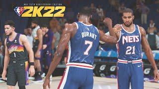 Brooklyn Starting 5! | NETS vs SUNS | NBA 2K22 Next Gen Emulation Gameplay | Welcome Back L.A!