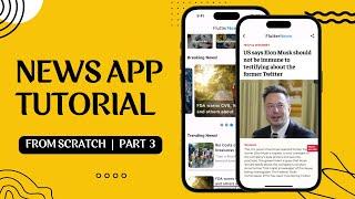 Make a Flutter News App with NewsApi Org Part 3 | Full Tutorials from Scratch