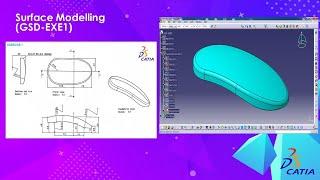 CATIA V5 BASIC GENERATIVE SHAPE DESIGN - EXERCISE 1