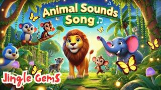 Animal Sounds Song | 3D Animated Nursery Rhyme | Jingle Gems