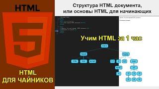 HTML Для Чайников. Структура HTML документа, или основы HTML для начинающих с нуля за 1 час