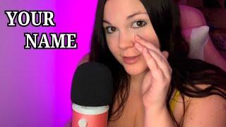 ASMR whispering YOUR names | Close Cupped Saying My Subscribers Names and Personal Attention 🩷