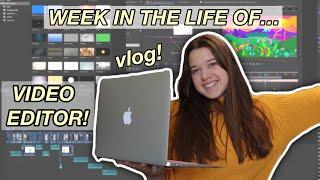 week in the life of a VIDEO EDITOR: youtube, macbook unboxing, edit with me, fanpage etc.