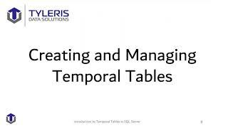 Introduction to SQL Server Temporal Tables - Tim Mitchell