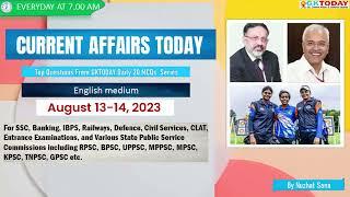 August 13-14,  2023 Current Affairs in English by GKToday