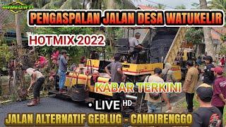 Pembangunan Proses Aspal Jalan Desa Watukelir Ayah Alternatif Geblug Candirenggo