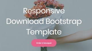 Download Bootstrap Template - Free HTML Website Templates