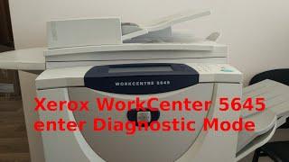 Xerox WorkCenter 5645 enter Diagnostic Mode