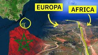 Questo è il confine più fortificato d'Europa e si trova in Africa (Ceuta e Melilla)
