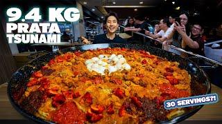 INSANE 9.4KG PRATA TSUNAMI CHALLENGE | 30 SERVINGS EATEN at RK House!