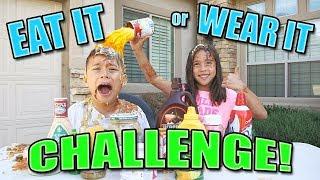 EAT IT OR WEAR IT CHALLENGE!!! Fun with Food!