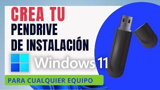 ⭐ Cómo HACER tu PENDRIVE de INSTALACIÓN Windows 11 OFICIAL sin TPM para cualquier PC