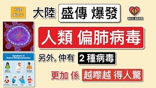 大家小心！大陸盛傳爆發「人類偏肺病毒 hMPV」！另外「2種病毒」，更加係「越嚟越得人驚」 ….