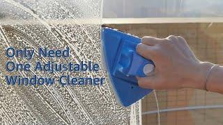 One Double Sided Magnetic Window Cleaner Perfectly Handle Different Thickness of Glass