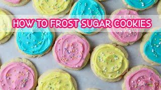 How To Frost Sugar Cookies