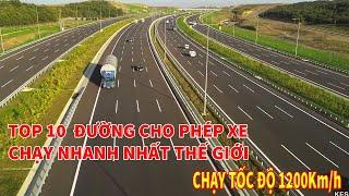 10 CON ĐƯỜNG CHO PHÉP XE CHẠY TỐC ĐỘ NHAN NHẤT THẾ GIỚI  | #Autobahn