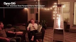 Dyna-Glo DGPH402SS 42,000 BTU 73" Stainless Steel Pyramid Flame Patio Heater