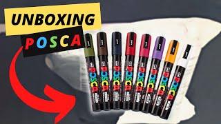 UNBOXING POSCA MARKERS 