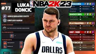 I DISCOVERED MY FIRST DREAM BUILD FOR NBA 2K23.. (NBA 2K22) LUKA DONCIC OP GUARD BUILD!