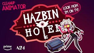 I WORKED ON HAZBIN HOTEL AS A CLEANUP ANIMATOR / ANNOUNCEMENT - ANIMATEDMAU  @PrimeVideo