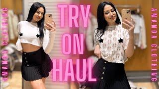 [4K] Transparent Clothing | Try on Haul with Amanda + mirror view