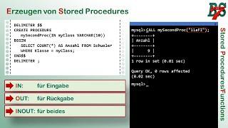 Stored Procedures und Functions in MySQL