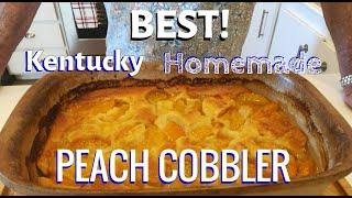 Peach Cobbler the Kentucky Way