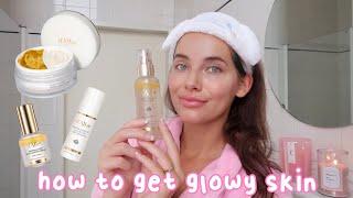 How to get *glowy* skin (even in winter) | d’Alba skincare routine