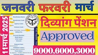 आज 11 मार्च को दिव्यांग पेंशन APPROVED हो गया | Divyang pension kab aaegi | जल्द देखे 2 मिनट में|