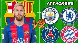 FCB Messi  Man City/PSG/Chelsea/Bayern Munich(Attackers)