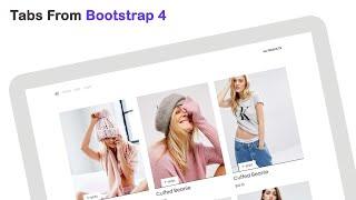 Responsive Tabs made with Bootstrap 4