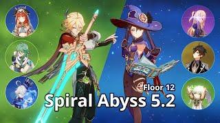 Kaveh C6 + Nilou C0R1 & Mona C6 Hyperbloom - Spiral Abyss 5.2 Floor 12 (9 Stars) | Genshin Impact