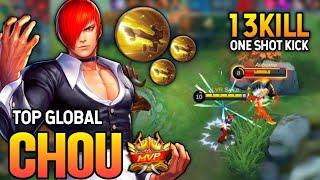 CHOU BEST BUILD 2021 | TOP GLOBAL CHOU GAMEPLAY | MOBILE LEGENDS