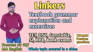 Linkers in English grammar || Textbook grammar for SGT & SA || Previous questions ||Telugu లో వివరణ