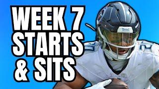 Fantasy Football Start/Sit Strategy for Week 7 (EVERY GAME)