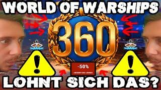 360 Tage Premium, Rabatte & 8888 Dublonen Kaufkette️ in World of Warships 