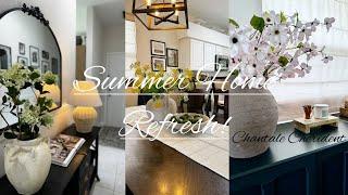 Summer Home Refresh! || Entryway || Living & Dining Room || #decoratewithme #summer2024