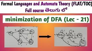 minimization of DFA | minimal DFA |minimization of deterministic finite automata