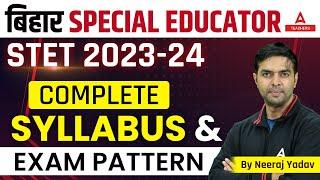 Bihar STET Special Education Syllabus 2024 | BSSTET Syllabus & Exam Pattern 2024
