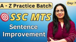 A - Z  Practice Batch For SSC CGL 2023 | Sentence Improvement | By Rani Ma'am