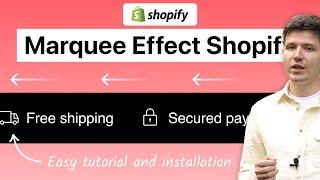 Marquee Effect Shopify | Easy Tutorial 2024