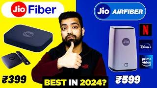 Jio Fiber Vs Jio AirFiber In 2024  Installation, Charges, Plans, Speed - Full Details